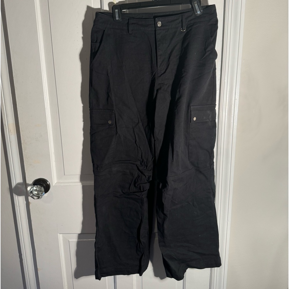 Princess Polly Black Cargo Pants